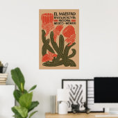 Oude El Maestro Mexico reclameposter Poster (Thuiskantoor)