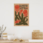 Oude El Maestro Mexico reclameposter Poster (Keuken)