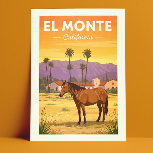 Oude El Monte Californië Briefkaart