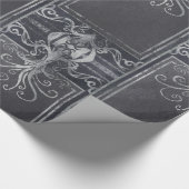 Oude Eldritch Victoriaans (Paars en zilver) Cadeaupapier (Hoek)