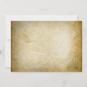 Oude elegante  bruidsdouche uitnodiging (Achterkant)