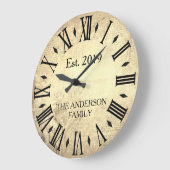 Oude Elegante Familienaam Romeins Cijfer Landelijk Grote Klok (Hoek)