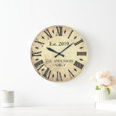 Oude Elegante Familienaam Romeins Cijfer Landelijk Grote Klok (Huis)