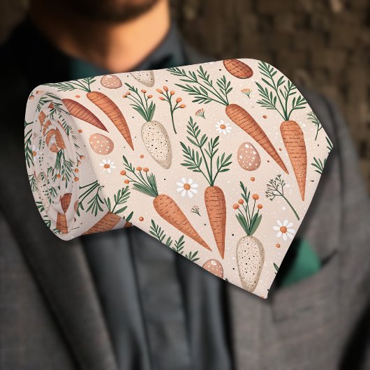 Oude elegante wortels met bloesem en mini-ei stropdas