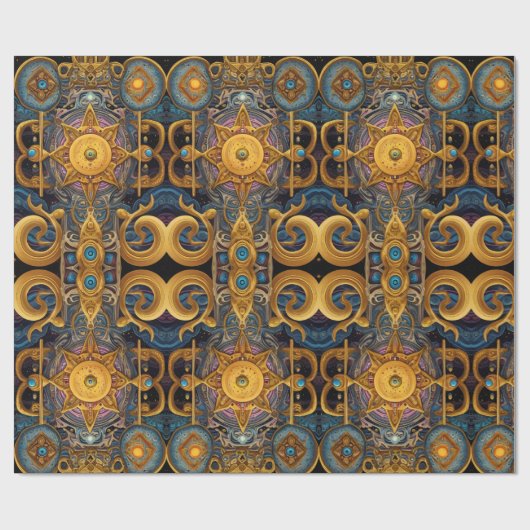 Oude elegantie: Keltische en Egyptische fusie Cadeaupapier (Vlak)