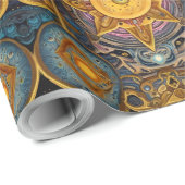 Oude elegantie: Keltische en Egyptische fusie Cadeaupapier (Rol Hoek)