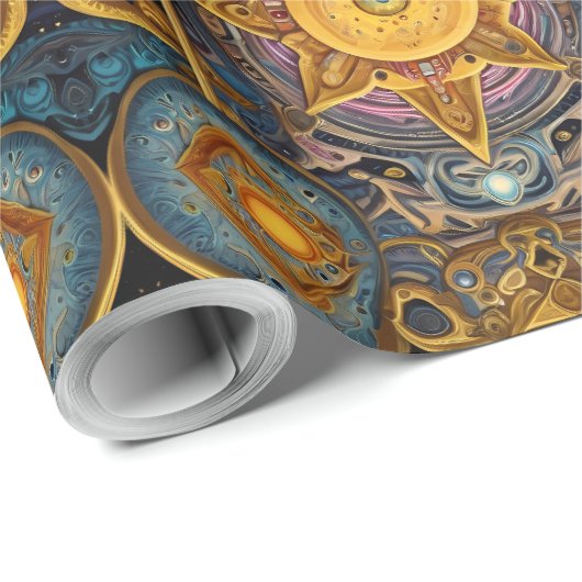 Oude elegantie: Keltische en Egyptische fusie Cadeaupapier (Rol Hoek)