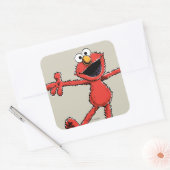 Oude Elmo Vierkante Sticker (Envelop)