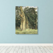 Oude elms in Prater, 1831 Canvas Afdruk (Insitu (Houten vloer))