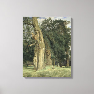 Oude elms in Prater, 1831 Canvas Afdruk