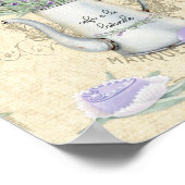 Oude Emaille Pot Franse Lavendel Poster (Hoek)