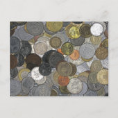 Oude en internationale munten briefkaart (Voorkant)