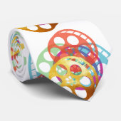 Oude en kleurrijke filmspoel stropdas (Opgerold)