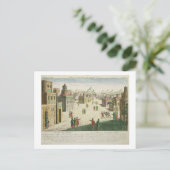 Oude en New Delhi (aquatint) Briefkaart (Staand voorkant)