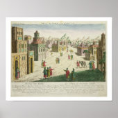 Oude en New Delhi (aquatint) Poster (Voorkant)