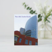 Oude en nieuwe gebouwen in het centrum van Vieux H Briefkaart (Staand voorkant)