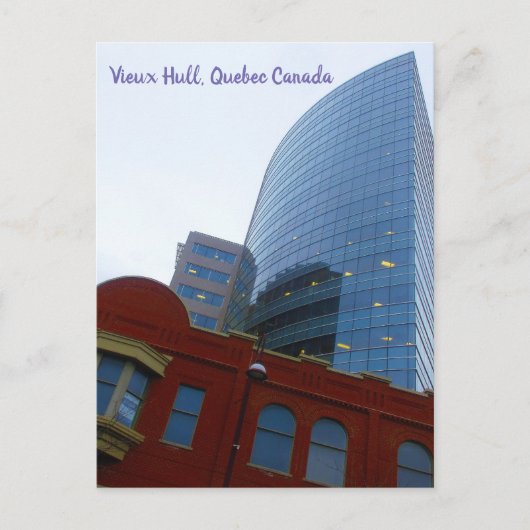 Oude en nieuwe gebouwen in het centrum van Vieux H Briefkaart (Voorkant)