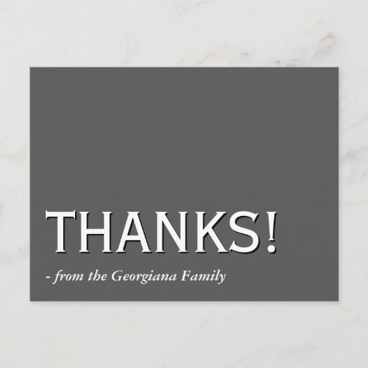 Oude en ouderwetse "DANK JE!" Ansichtkaart Briefkaart (Voorkant)