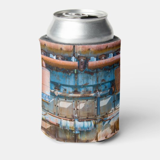 Oude en roestachtige atlas Imperial diesel engine  Blikjeskoeler (Blikje Achterkant)