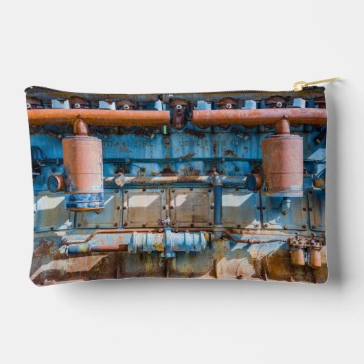 Oude en roestachtige atlas Imperial diesel engine  Etui (Achterkant)