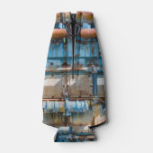 Oude en roestachtige atlas Imperial diesel engine Flesjeskoeler (Achterkant)