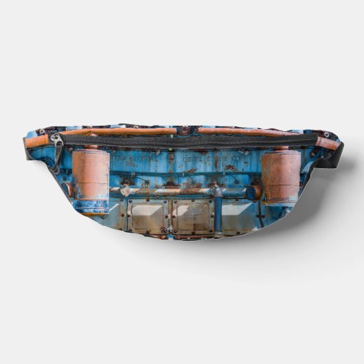 Oude en roestachtige atlas Imperial diesel engine Heuptasje (Liggend)