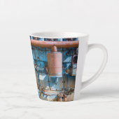 Oude en roestachtige atlas Imperial diesel engine  Latte Mok (Rechts)