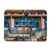 Oude en roestachtige atlas Imperial diesel engine Magneet (Horizontaal)