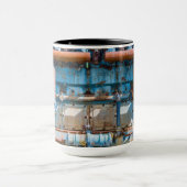 Oude en roestachtige atlas Imperial diesel engine  Mok (Midden)