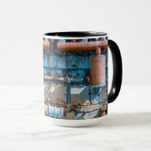 Oude en roestachtige atlas Imperial diesel engine  Mok (Voorkant rechts)