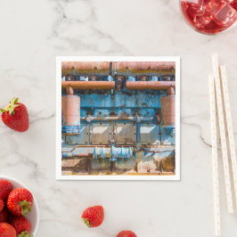 Oude en roestachtige atlas Imperial diesel engine Servet