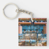Oude en roestachtige atlas Imperial diesel engine Sleutelhanger (Voorkant)