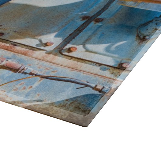 Oude en roestachtige atlas Imperial diesel engine  Snijplank (Hoek)