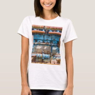 Oude en roestachtige atlas Imperial diesel engine  T-shirt
