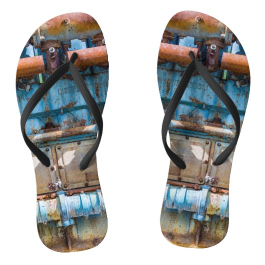 Oude en roestachtige atlas Imperial diesel engine  Teenslippers (Voetbed)