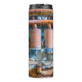 Oude en roestachtige atlas Imperial diesel engine  Thermosbeker (Achterkant)