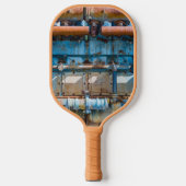 Oude en roestachtige atlas Imperial-dieselmotor Pickleball Paddle (Voorkant)