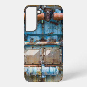 Oude en roestige Atlas Imperial dieselmotor bij In Samsung Galaxy Hoesje