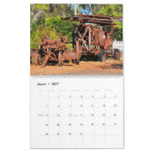 Oude en roestige kalender 2026 (Mar 2027)