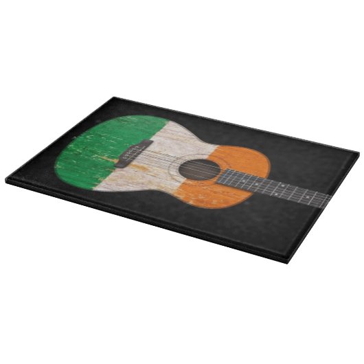 Oude en slechtste Ierse vlag Akoestische gitaar, z Snijplank (Hoek)