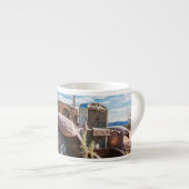 Oude en verlaten auto #3 in Solitaire, Namibië Espresso Kop (Voorkant rechts)