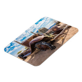 Oude en verlaten auto #3 in Solitaire, Namibië Magneet