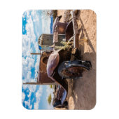 Oude en verlaten auto #3 in Solitaire, Namibië Magneet (Verticaal)