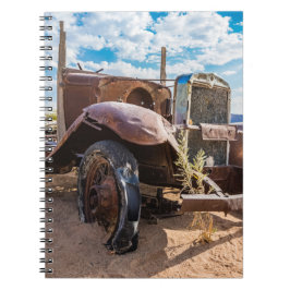 Oude en verlaten auto #3 in Solitaire, Namibië Notitieboek