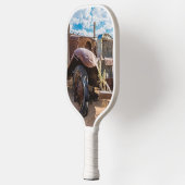 Oude en verlaten auto #3 in Solitaire, Namibië Pickleball Paddle (Links)