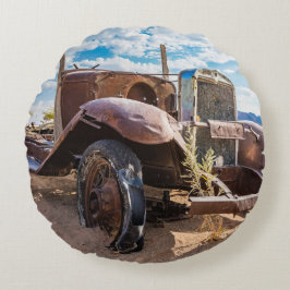Oude en verlaten auto #3 in Solitaire, Namibië Rond Kussen