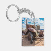 Oude en verlaten auto #3 in Solitaire, Namibië Sleutelhanger (Voorkant Links)