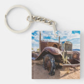 Oude en verlaten auto #3 in Solitaire, Namibië Sleutelhanger (Voorkant)