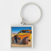 Oude en verlaten auto in Solitaire, Namibië Sleutelhanger (Voorkant)