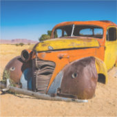 Oude en verlaten auto in Solitaire, Namibië Sticker (Voorkant)